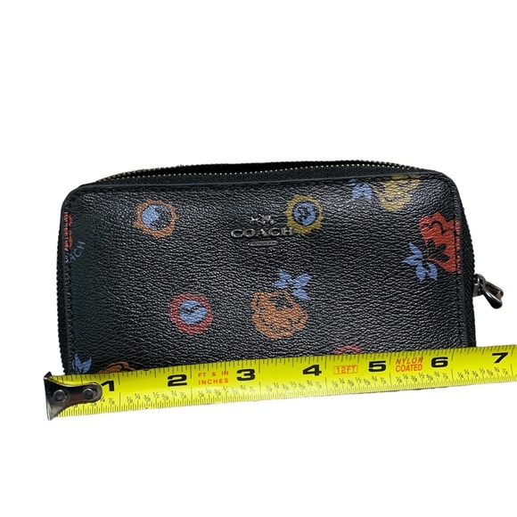 Coach Black Oxblood PrimRose Zip Around Wallet Wristlet - Picture 4 of 5